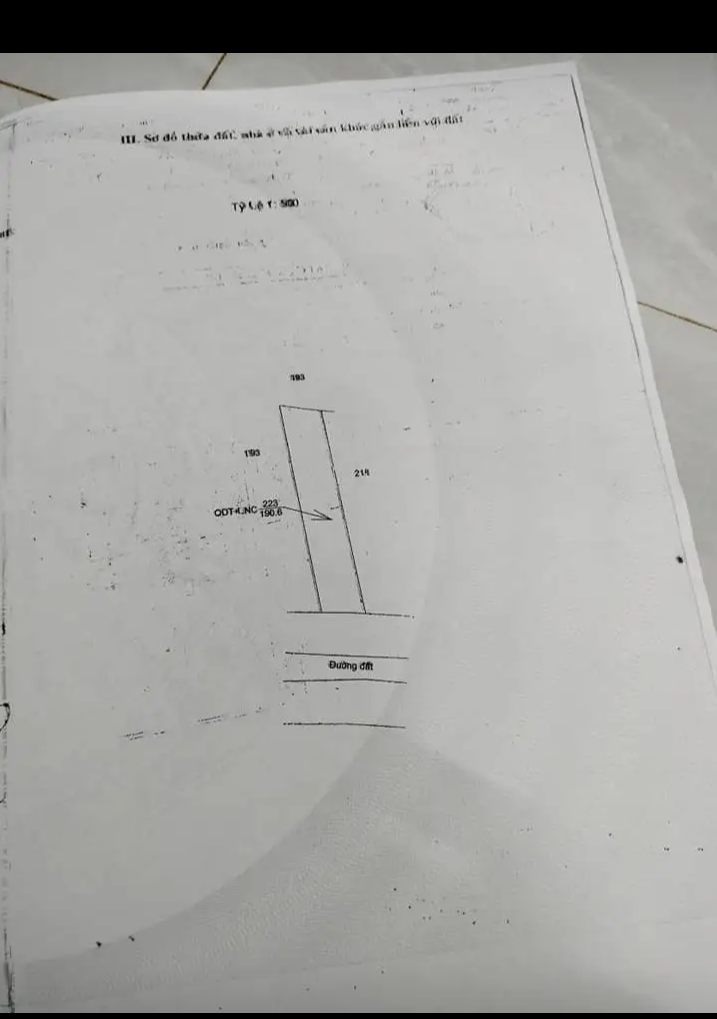 Bán đất phường Sơn Giang giá 860tr dt 6×32×50tc