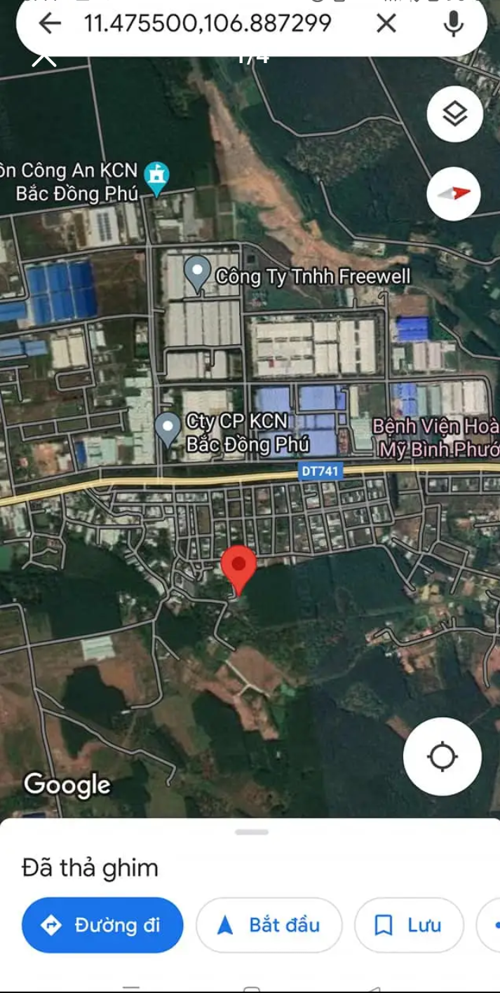 Bán đất tt Tân Phú giá 850tr dt 6×30×60tc