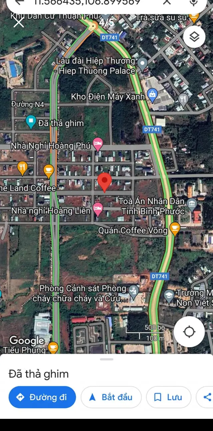 Bán đất phường Tân Phú giá 1tỷ500 dt 6×20,5×100%tc