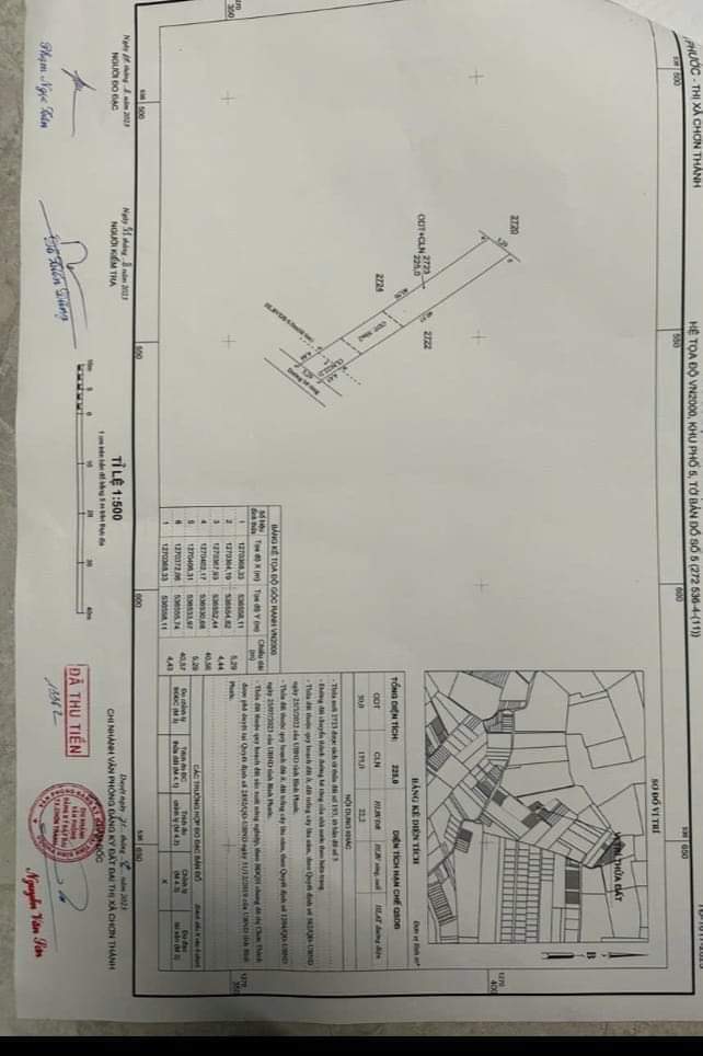 Bán đâgs kp5 phường Minh Hunge giá 450tr dt 5x45x50 tc