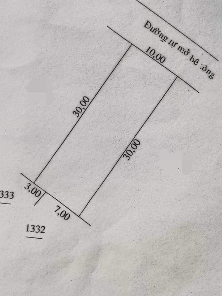 Bán đất khu phố Bình An phường An Lộc giá 1 tỷ 300tr dt 10×31×100tc