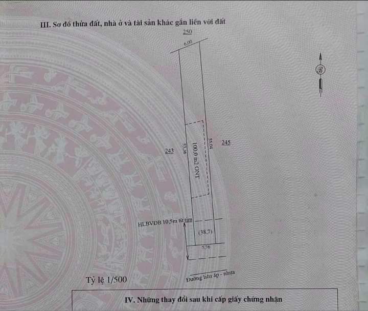 Bán đất xã Lộc Thạnh giá 360tr dt 6x50x100 tc