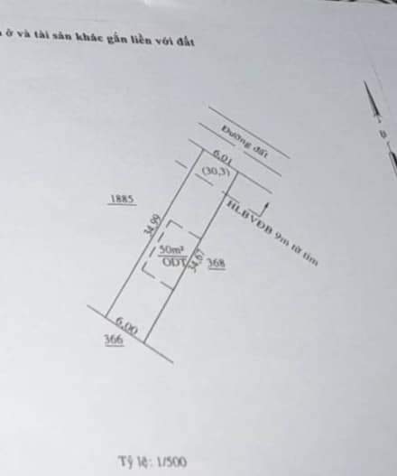 Bán đất phường An Lộc giá 780tr dt 6x34x50 tc