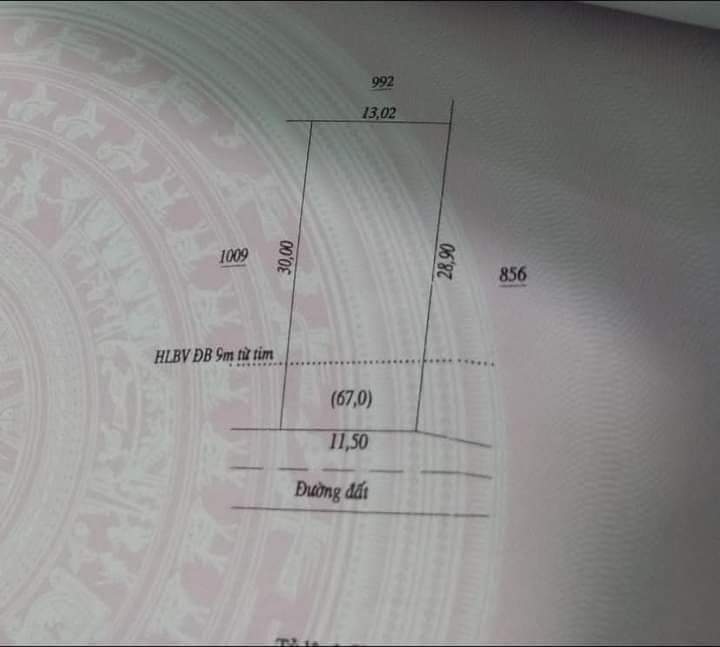 Bán đất tt Tân Khai giá 1tỷ5 dt 11,5×30×100tc