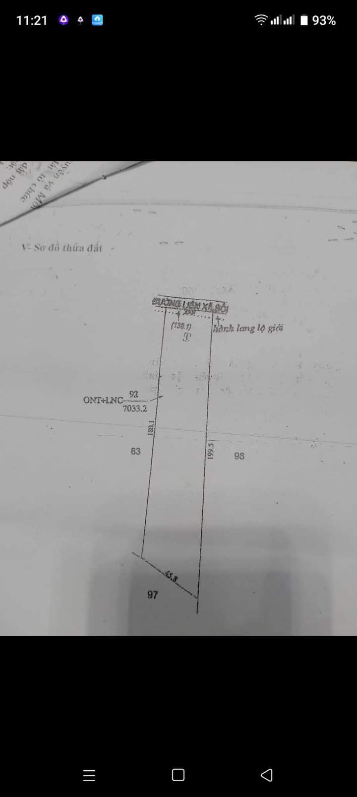 Bán đất ấp 9 xã Lộc An giá 1 tỷ 500tr dt 7 sào×400tc