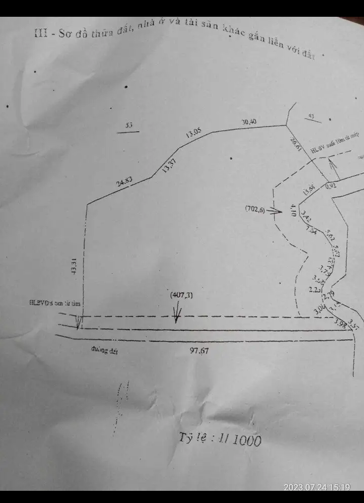 Bán đất xã Tân Lợi giá 1tỷ/ha dt 5ha6