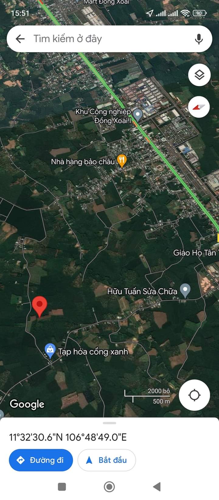 Bán đất xã Tân Thành giá 580tr dt 20×50