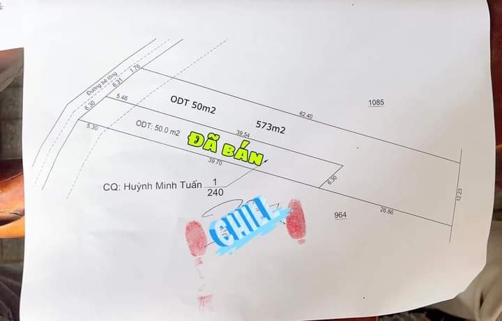 Bán đất phường Minh Hưng giá 700tr dt 8×62×50tc