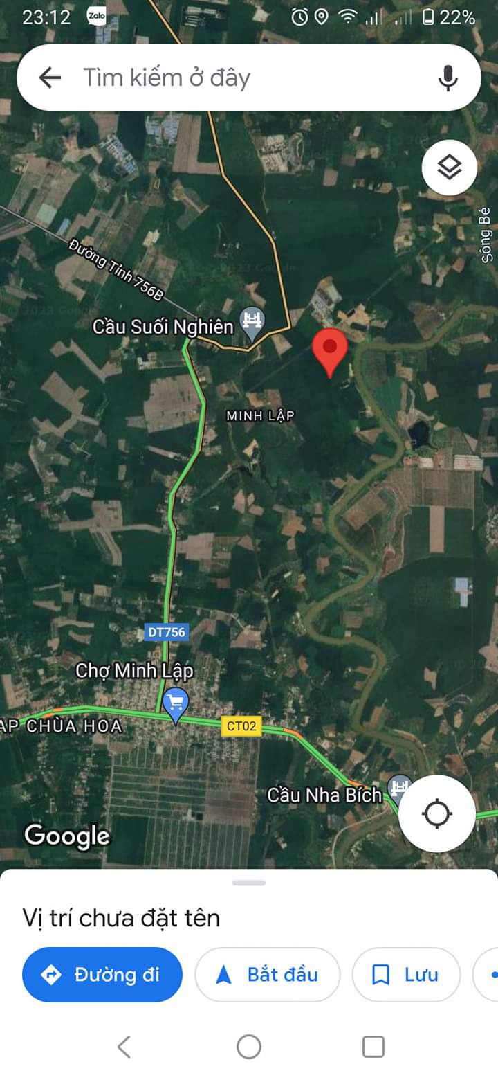 Bán đất phường Minh Lập giá 439tr dt 10×102