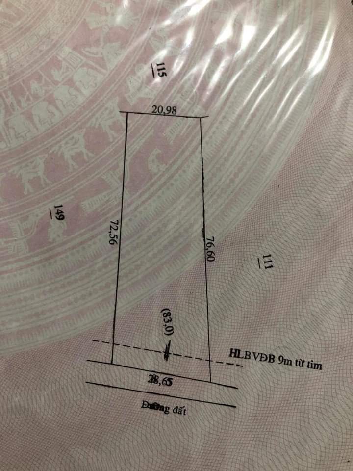 Bán đất phường Phú Đức giá 1tỷ8 dt 1280m2