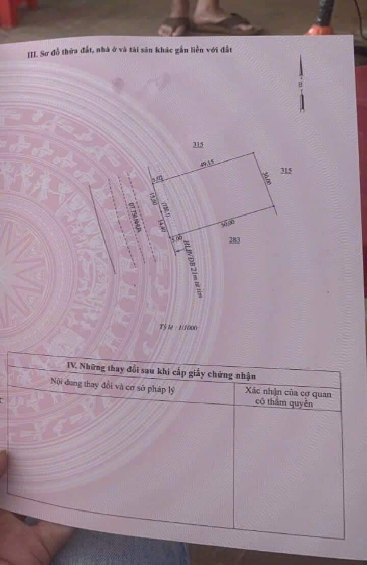 Bán đất xã Thanh An giá 50tr/m dt 30×50
