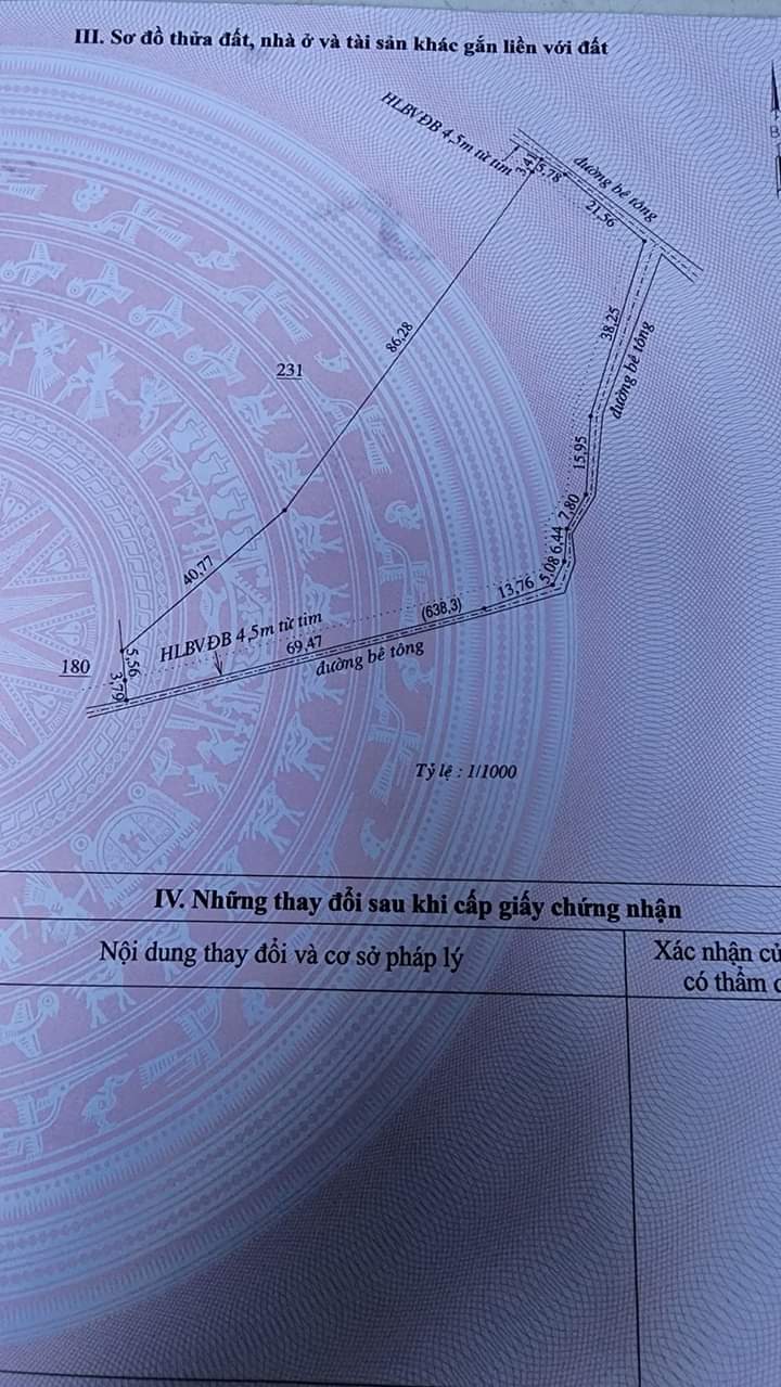 Bán đất ấp 5 xã An Khương giá 1 tỷ 100tr dt 4,5 sào
