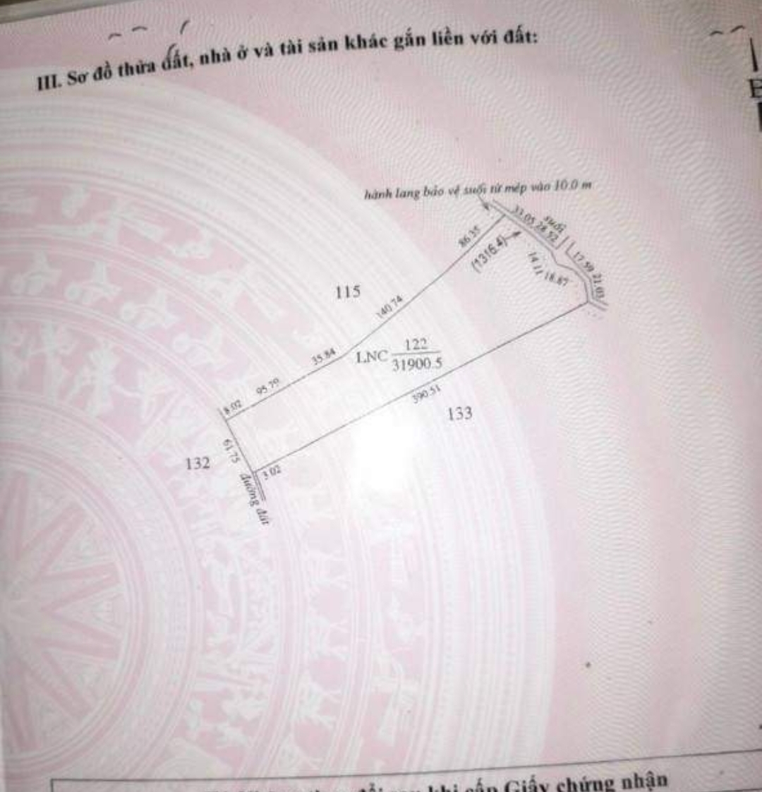 Bán đất xã Bình Minh dt 6,5ha giá 1,4tỷ