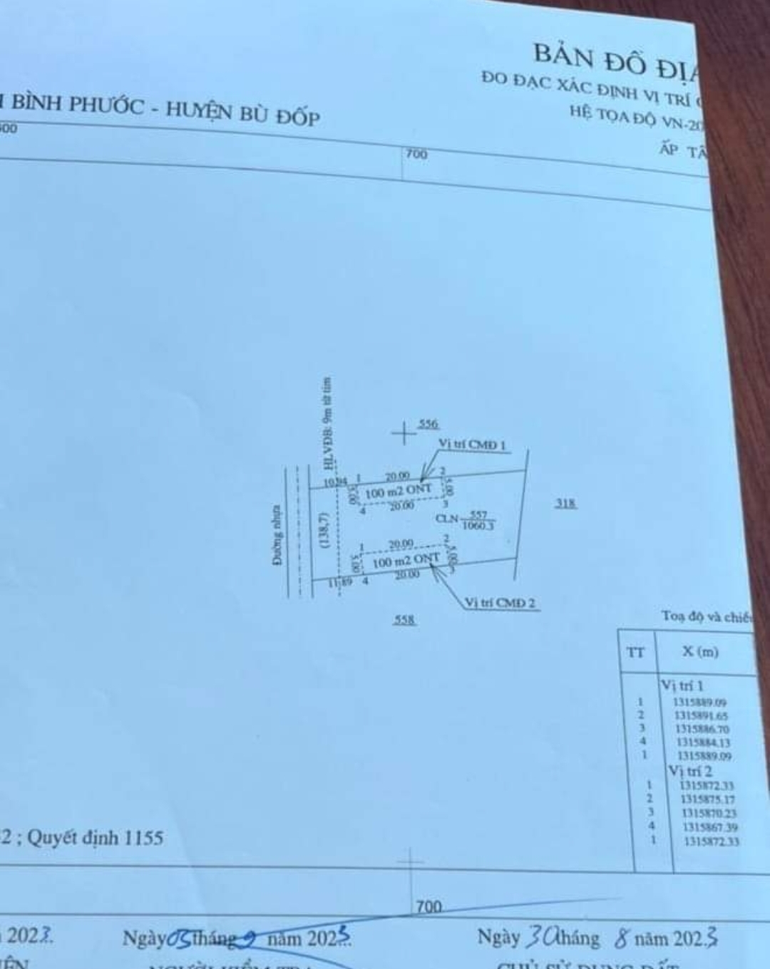 Bán đất xã Tân Tiến dt 22*50 giá 750tr