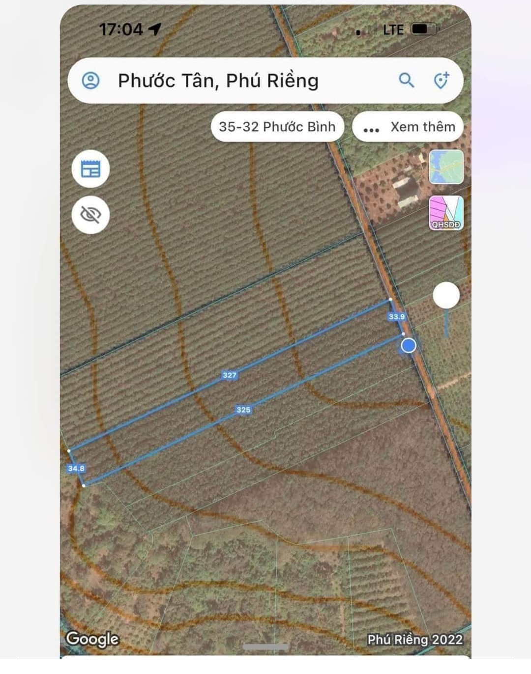 Bán đất xã Phước Tân dt 1,1ha giá 2tỷ