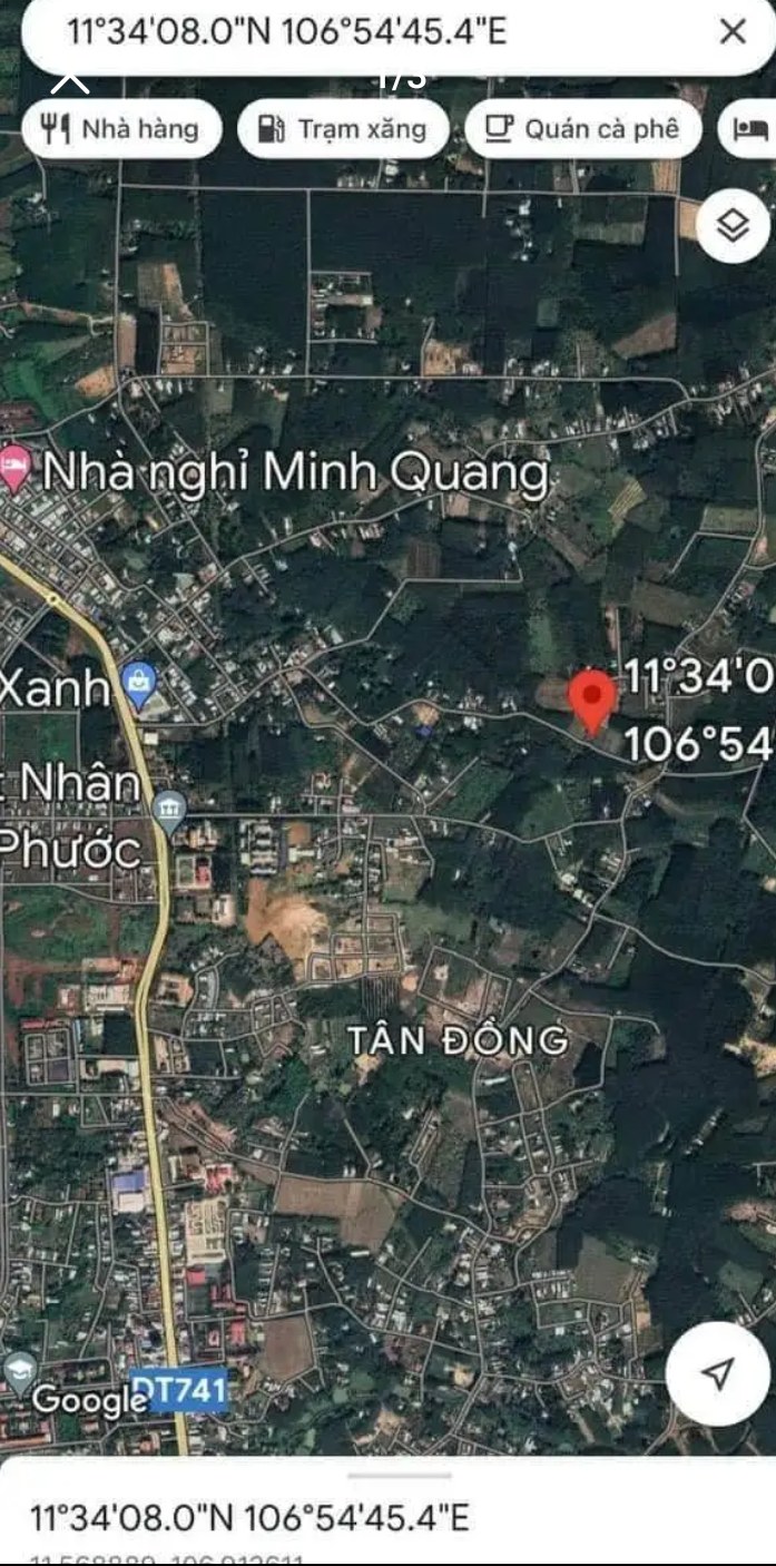 Bán đất phường Tân Đồng giá 650tr dt 8,4×62