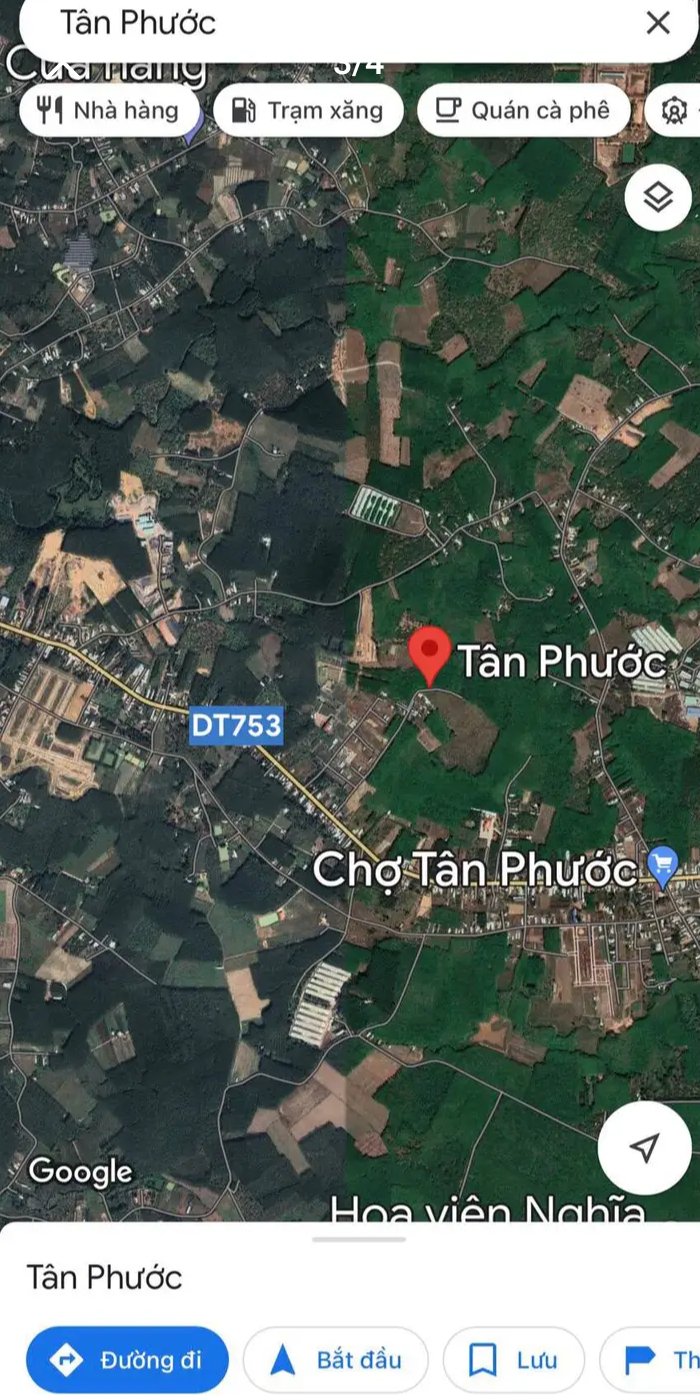 Bán đất xã Tân Phước giá 465tr dt 5×35×100tc