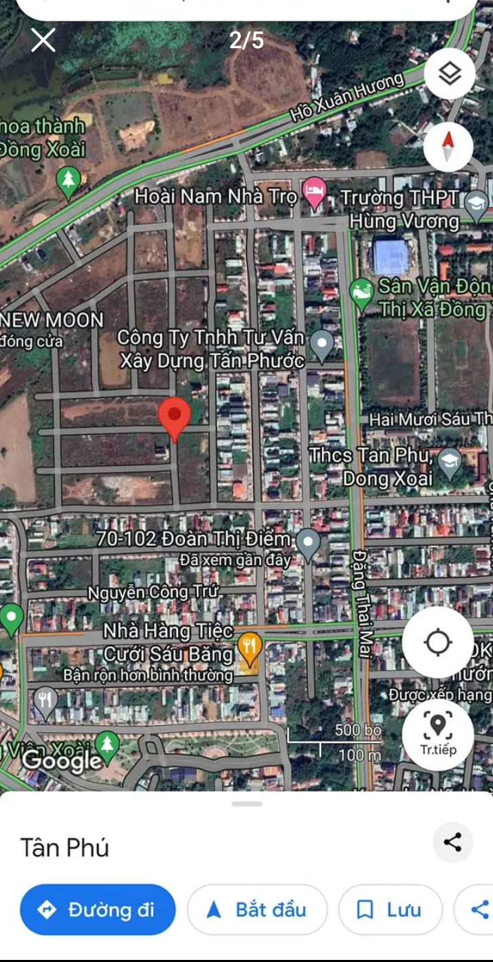 Bán đất phường Tân Phú giá 4tỷ500 dt 10×23,5×100%tc