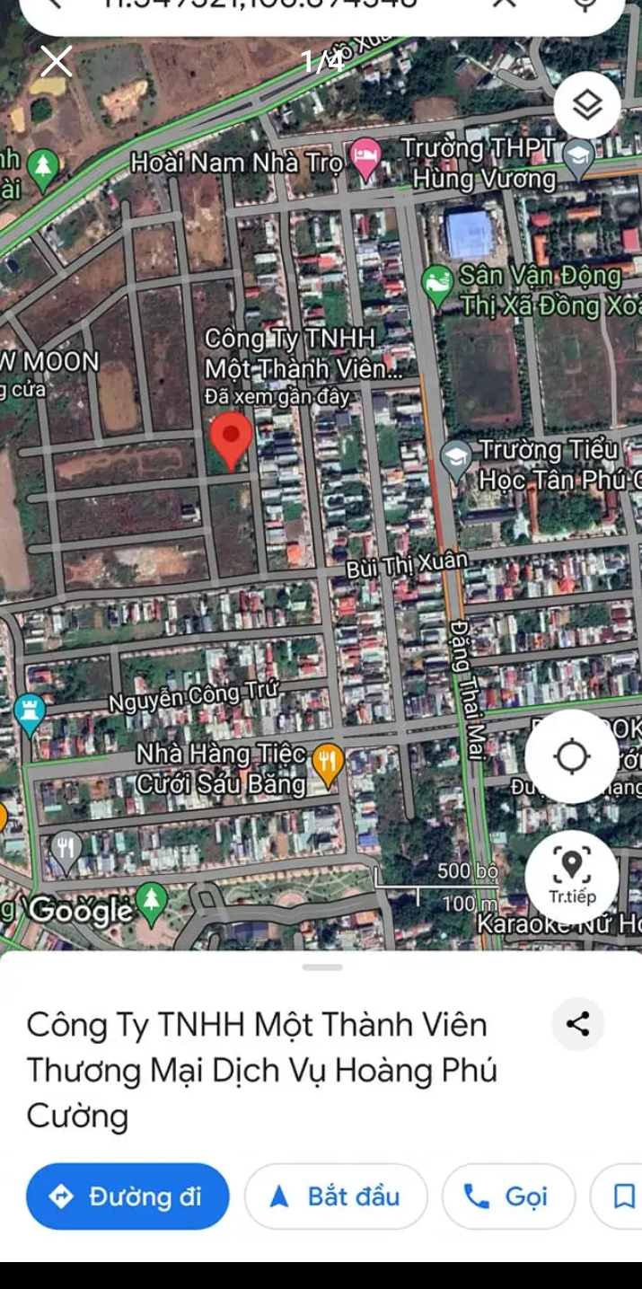 Bán đất phường Tân Phú giá 3tỷ700 dt 10×23,5×100%tc