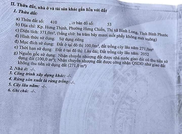 Bán đất phường Hưng Chiến giá 4tỷ dt 10×37