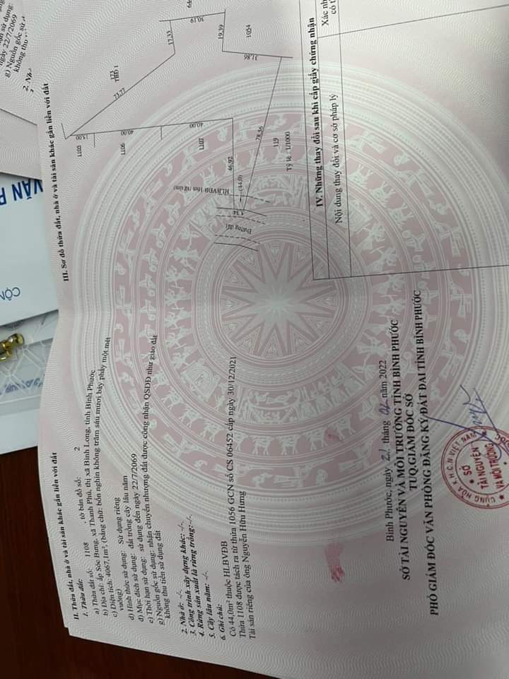 Bán đất xã Thanh Phú giá 579tr dt 3xào6