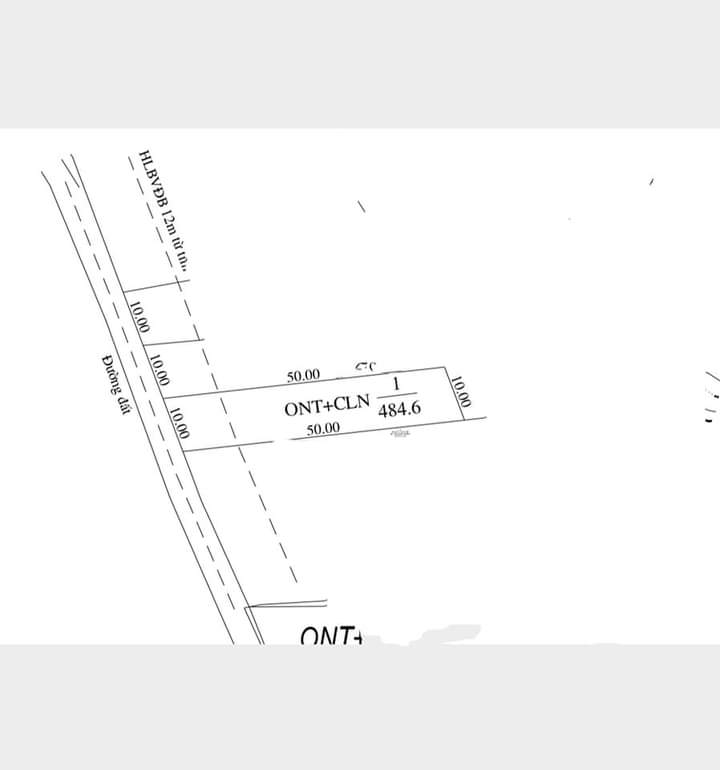 Bán đất xã Lộc Tấn giá 235tr dt 10×50×100tc