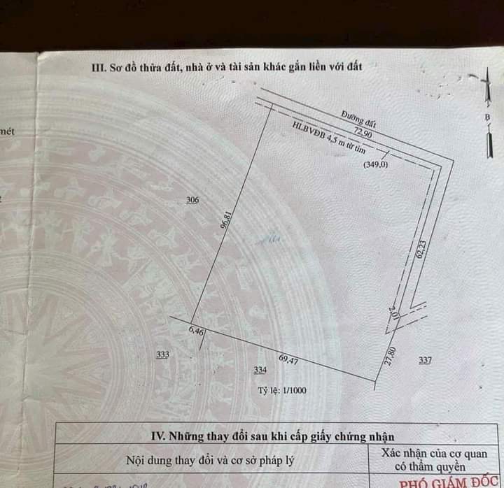 Bán đất xã Thanh Phú giá 1tỷ4 dt 7sào
