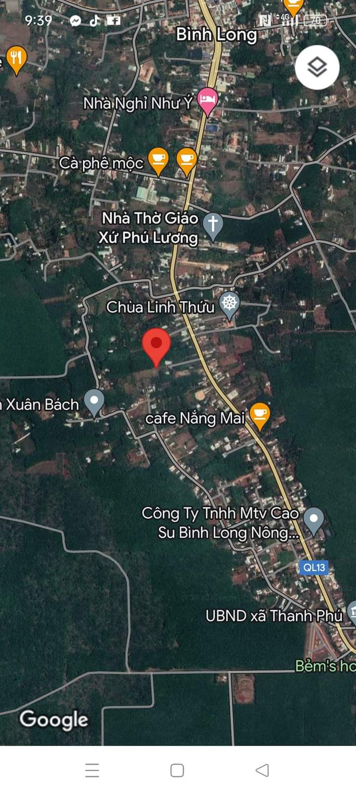 Bán đất xã Thanh Phú giá 260tr dt 5×23