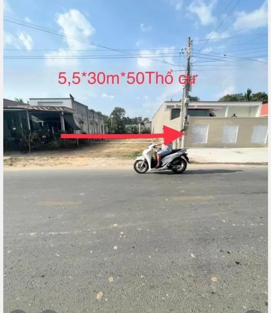 Bán đất xã Phước Đông dt 5,5*30 giá 1,6tỷ