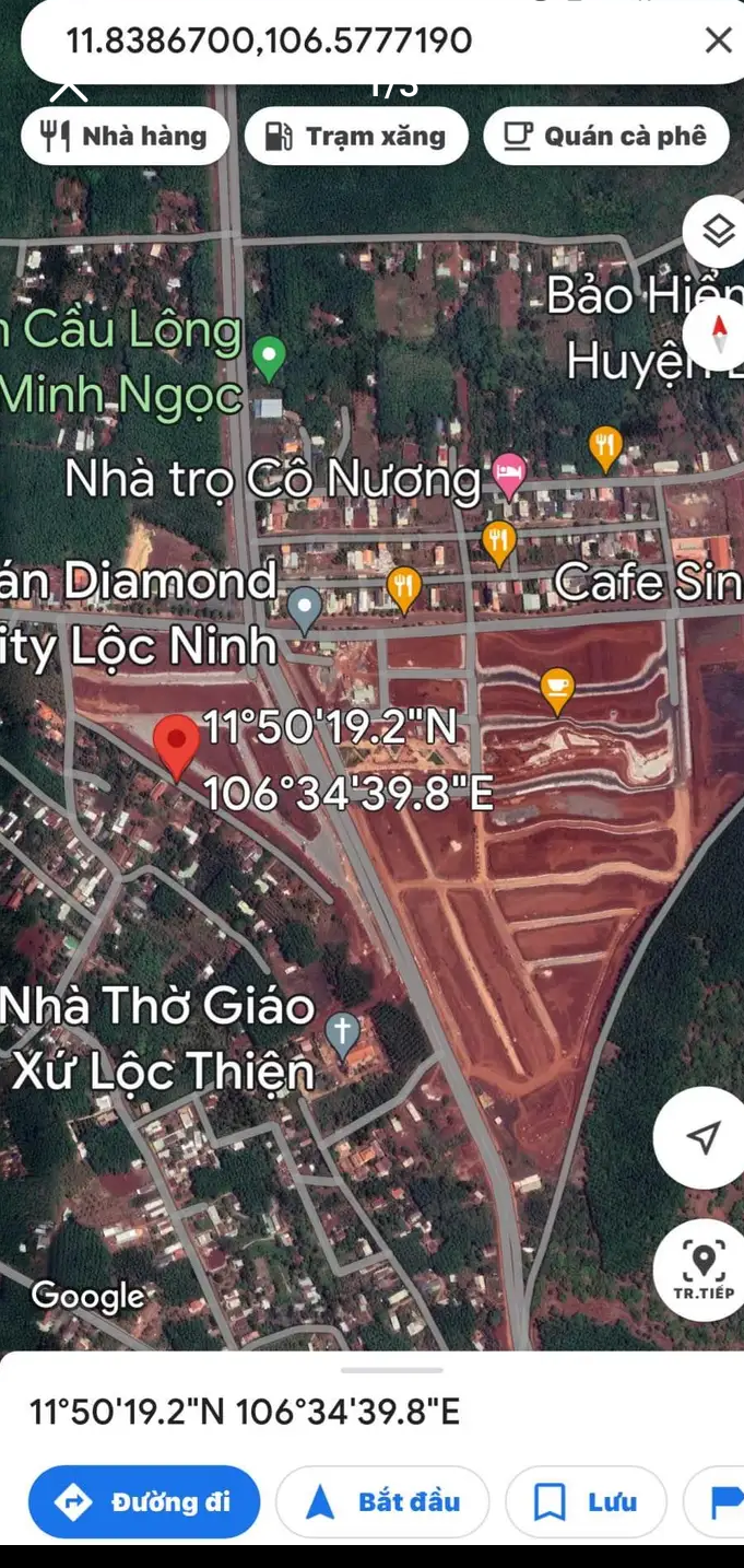 Bán đất xã Lộc Thiện giá 900tr dt 12×25×100tc