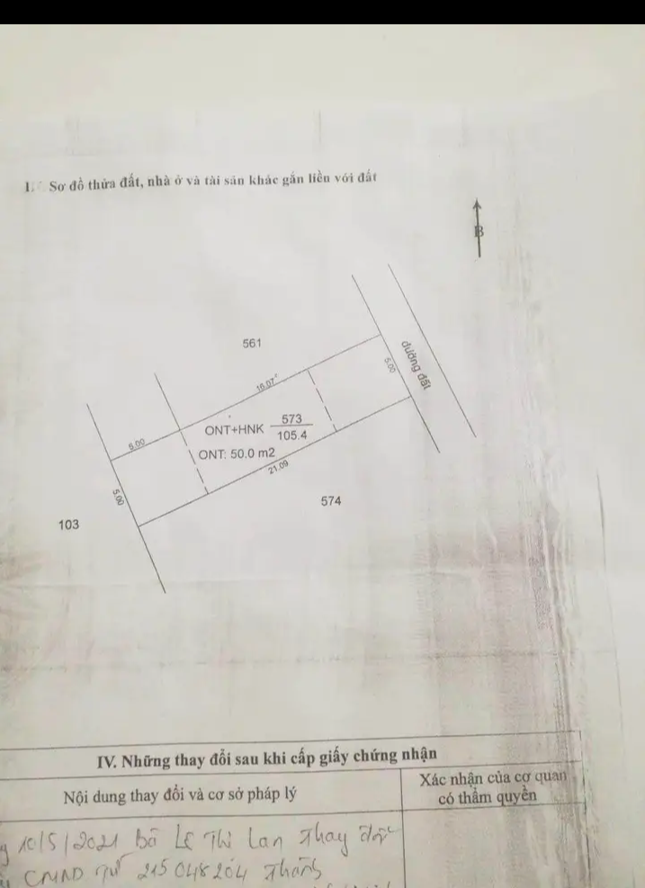 Bán nhà xã Phước Đông giá 730tr dt 5×21×50tc