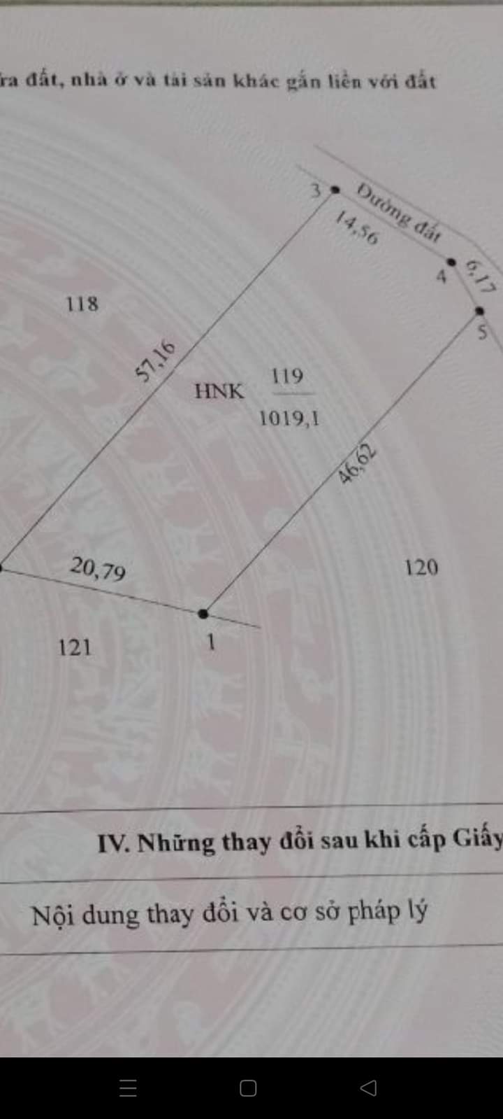 Bán đất xã Tân Phú giá 17tr/m dt 20×57