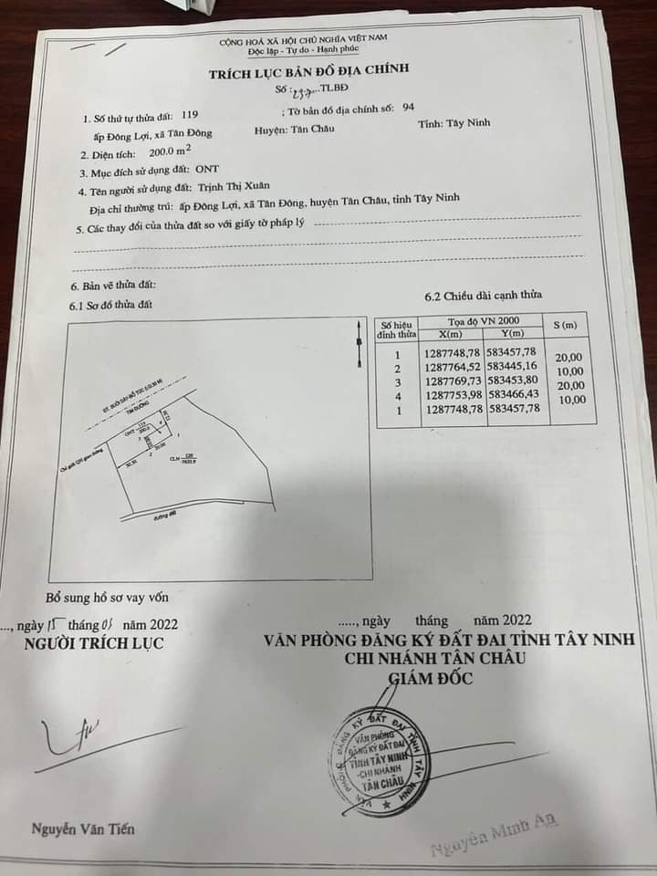 Bán đất xã Suối Ngô giá 55tr/m dt 30×80