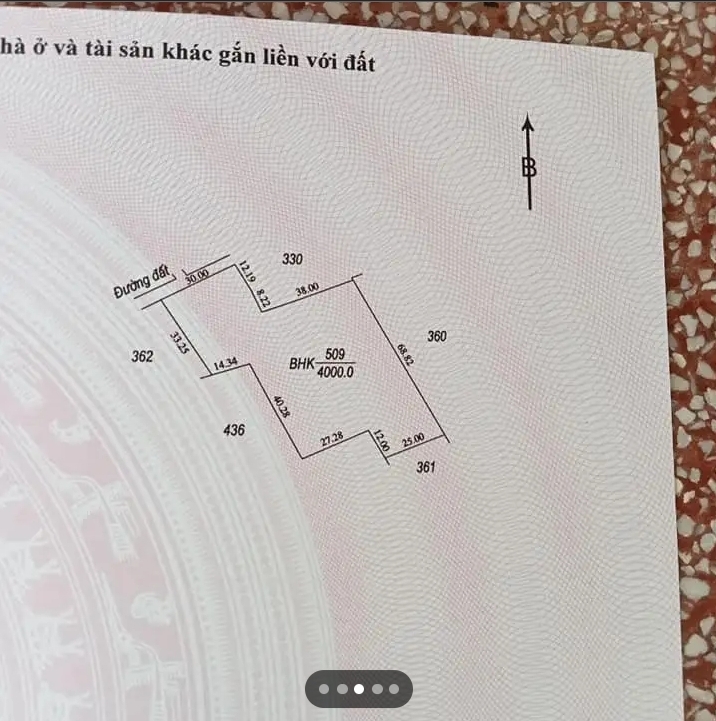 Bán đất xã Hảo Đước giá 1 tỷ 300tr dt 4 công